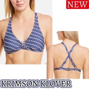 🆕 Krimson Klover Nalu Bikini Top lace front cross back